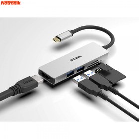 تصویر هاب USB-C پنج پورت دی لینک مدل DUB-M530 ا D-LINK DUB-M530 5-Port USB-C Hub D-LINK DUB-M530 5-Port USB-C Hub