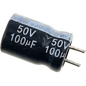 تصویر خازن الکترولیتی 100uF 50V 100UF 50V