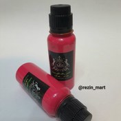 تصویر رنگ خمیری فلورسنت صورتی تیره سنگ مصنوعی 