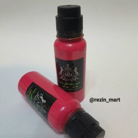 تصویر رنگ خمیری فلورسنت صورتی تیره سنگ مصنوعی 