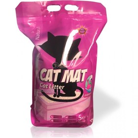 تصویر خاک گربه کت مت وزن ۱۰ کیلوگرم Cat Mat Natural Cat Litter 10Kg