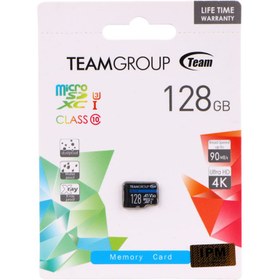 تصویر رم میکرو 128 گیگ تیم گروپ TeamGroup Elite A1 V30 U3 C10 90MB/s TeamGroup A1 V30 U3 C10 90MB/s MicroSDXC Memory Card