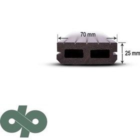 تصویر پروفیل چوب پلاستیک N3 