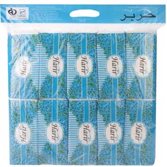 تصویر دستمال کاغذی سافت پک دولایه 100برگ 10 عددی حریر -