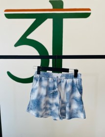 تصویر شلوارک زنانه اسپرت طرح ابری کد: ۴۱۰ - تایدای آبی / 3t-boutique