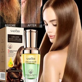 تصویر روغن مراقبت مو چندگانه عصاره سه گیاه سادور SADOER Argan Hair Care Oil (Multiple) روغن