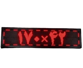 تصویر تابلو روان LED تک رنگ 170 در 42 سانتیمتر 