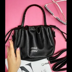 تصویر کیف دوشی دخترانه مدل کیسه ای چرم مصنوعی 