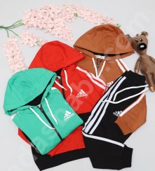 تصویر سویشرت شلوارنیم زیپ نوارورزشی 