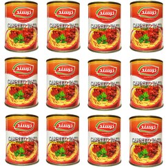 تصویر کنسرو سس ماکارونی با سویا خرسند - 370 گرم بسته 12 عددی کنسرو سس ماکارونی با سویا خرسند - 370 گرم بسته 12 عددی