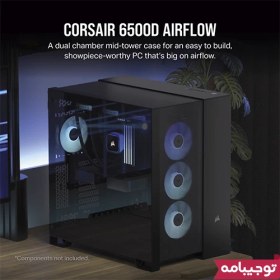 تصویر کیس کورسیر Corsair 6500D Black AirFlow 