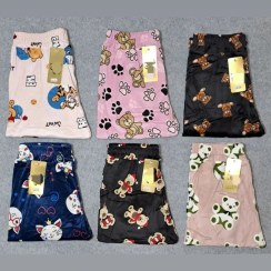 تصویر شلوار مخمل طرحدار نرم برند GVC فری سایز 