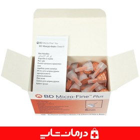 تصویر سرسوزن قلم انسولین bd سایز 6 گیج 31 سرسوزن تزریق انسولین بی دی 