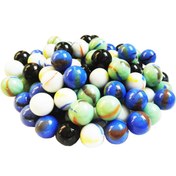 تصویر تیله شیشه ای گلدونه مدل A03 بسته ۱۰۰ عددی 