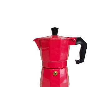 تصویر قهوه ساز موکاپات رنگ قرمز سایز 2 نفره ا Red Mokapot 2 cups Red Mokapot 2 cups
