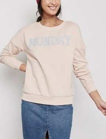 تصویر سویشرت نخی جلو بسته زنانه ا Women Cotton Close Front Sweatshirt - Only Women Cotton Close Front Sweatshirt - Only