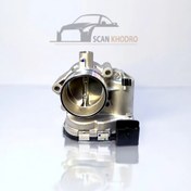 تصویر دریچه گاز برقی فلزی TU5 مناسب ۲۰۶، ۲۰۷ و پارس تیو5 با ایسیو بوش و غرب استیل 