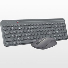 تصویر کیبورد و ماوس بی سیم ای فورتک مدل FG3300 Air2 A4tech FG3300 Air2 Wireless Silent Keyboard and Mouse