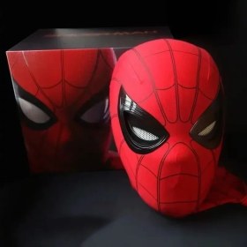 تصویر ماسک هوشمند چشم متحرک شارژی اسپایدرمن برند مارول (قرمز) Spiderman Marvel