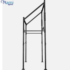 تصویر سازه کراسفیت بیرونی مسابقه‌ای Outdoor crossfit competition structure NS 1002 