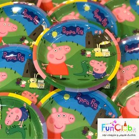 تصویر تم پپاپیگ peppa pig پکیج 10 نفره 