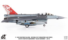 تصویر ماکت جنگنده اف 16 فالکون سنگاپور | Jc Wings 1:72 F16D Fighting Falcon Singapore Air Force 