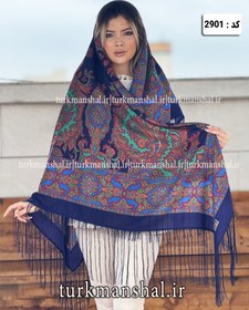 تصویر روسری ترکمنی طرح ایتالیایی 