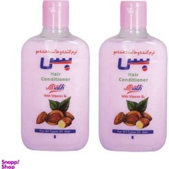 تصویر شامپو نرم کننده مو بس (Bath) مدل Almond حجم 890 میلی لیتر بسته 2 عددی 