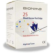 تصویر نوار تست قند خون بایونیم (Bionime) مدل GS300 رنگ سفید 