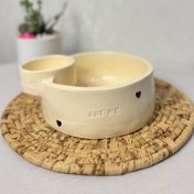 تصویر ظرف سرامیکی سرو سیب زمینی و سالاد 