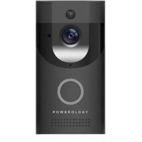 تصویر زنگ درب تصویری هوشمند پاورولوژی ,Powerology Smart Video Doorbell PSVDBBK Powerology Smart Video Doorbell PSVDBBK