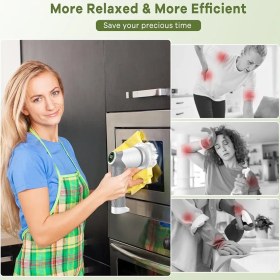 تصویر اسکرابر برقی ECB-881 POWER SCRUBBER Multiple brush heads No damage to the appliance Remove stubborn stains. ECB-881