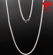 تصویر گردنبند تخت کارتیه نقره مدل ماری 