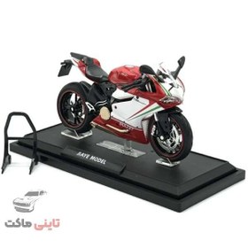 تصویر ماکت موتور دوکاتی پانیگال Ducati Panigale V4 سفید برند Double Horse 