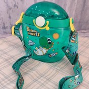 تصویر قمقمه فانتزی طرح فضانورد و تمساح 