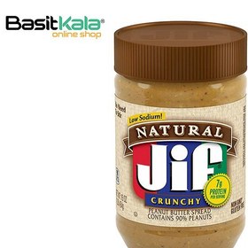 تصویر کره بادام زمینی کرانچی جیف بدون گلوتن Jif Crunchi Peanut Butter 454 gr