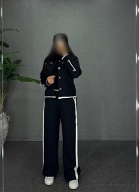 تصویر کت شلوار نواری کد 0825 