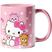 تصویر ماگ طوطی دیزاین طرح هلو کیتی 