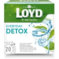 تصویر دمنوش گیاهی مکمل غذایی و سم زدایی از بدن لوید 20 عددی LOYD Everyday Detox 