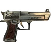 تصویر تفنگ ساچمه‌ای طرح کلت فلزی نقره‌ای 