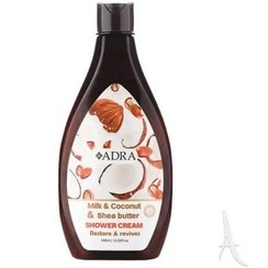 تصویر شامپو بدن کرمی نارگیل و شی باتر آدرا 400 میلی لیتر Adra Coconut And Shea Butter Shower Gel 400 ml