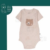 تصویر بلوز آستین کوتاه زیر دکمه دار طرح کانگرو و دوستان نیلی Nili 