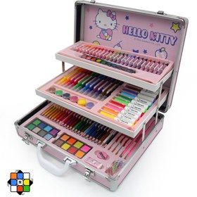 تصویر ست لوازم تحریر ۱۶۰ تکه کیفی کرومی 