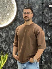 تصویر تیشرت آستین کوتاه مدل بیسیک باکسی سایز L/XL/2XL 