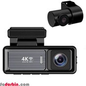 تصویر دوربین ثبت وقایع خودرو اتوویژن مدل M6 4K WiFi با دوربین عقب 