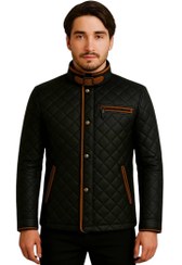 تصویر کاپشن چرم طبیعی مردانه آکو Ako