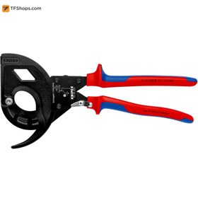 تصویر کابل بر جغجغه ای کنیپکس مدل 9532320 Cable Cutter ratchet principle