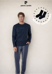 تصویر ست پیژامه مردانه فاق نرمال آستین بلند Motto/شعار | پیر کاردین Pierre Cardin OL.PC.6095.001 