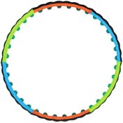 تصویر حلقه لاغری هولاهوپ تن زیب مدل اورانوس ژله‌ای 