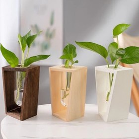 تصویر گلدان چوبی کد ۲۸ 